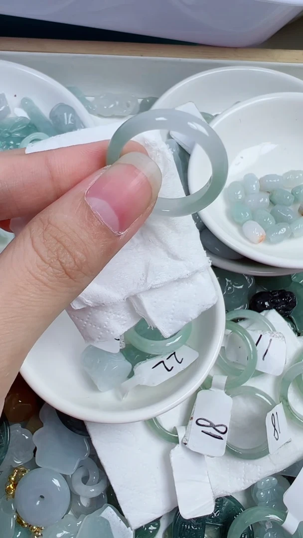 散珠翡翠清*377号链接，A货翡翠