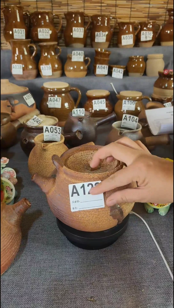 粗陶A122号瑕疵提梁壶 ，不带提梁需自己配