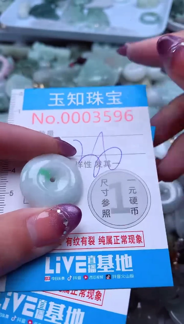 翡翠未镶嵌吊坠(不含链)3596