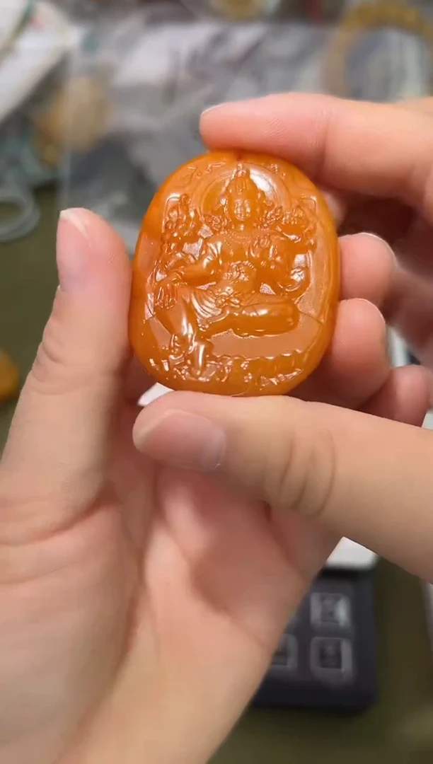 裸石琥珀未镶嵌琥珀蜜蜡吊坠