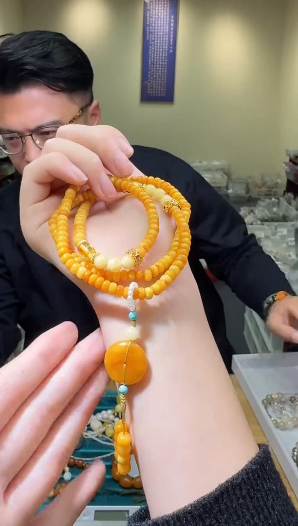 手链蜜蜡未镶嵌多样性发一件 084