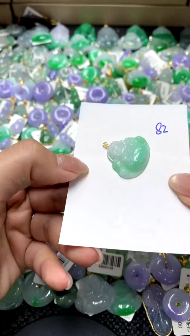 【闪购商品】翡翠颈饰18K金镶嵌111111111