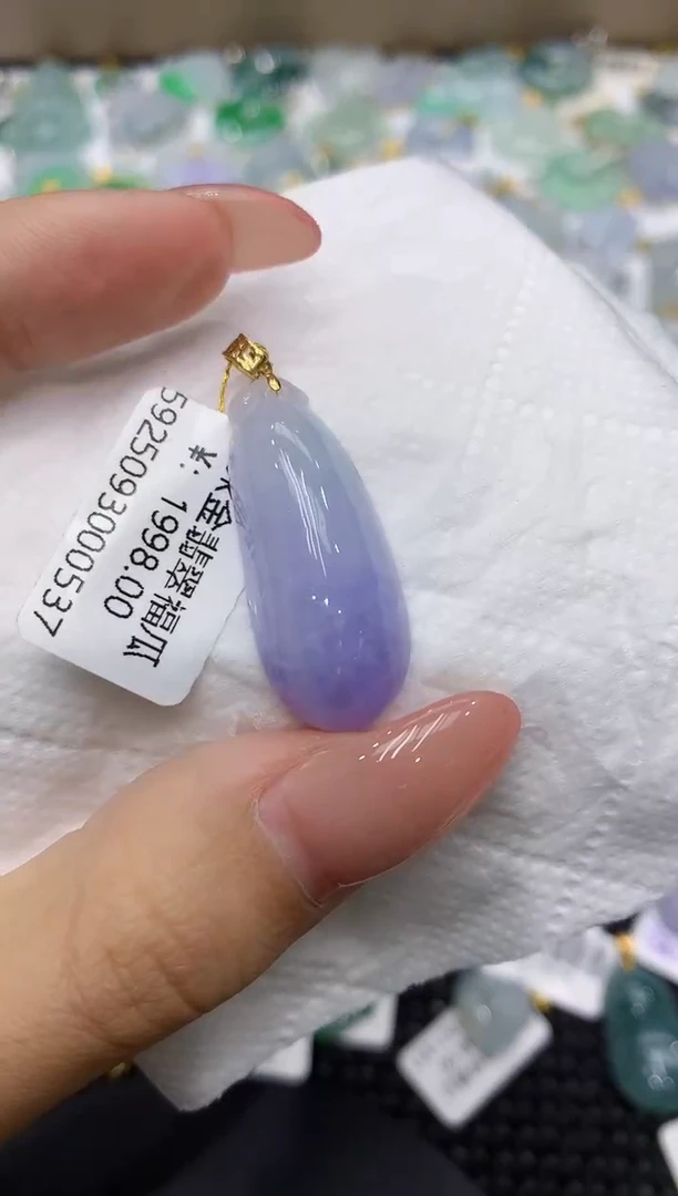 颈饰18K金镶嵌翡翠11111111