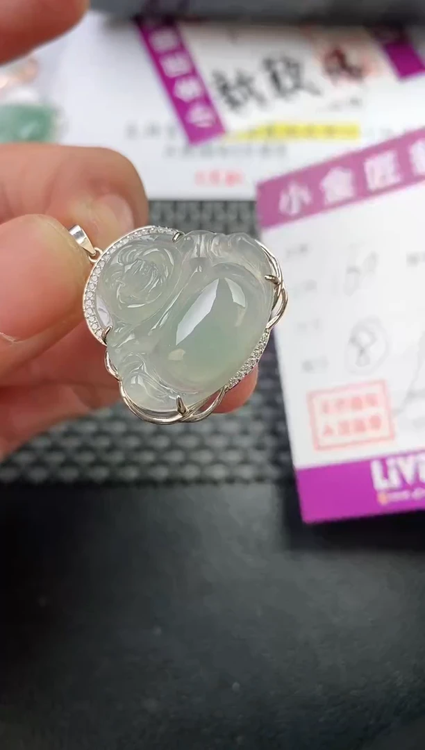 翡翠银S925镶嵌颈饰L****y吊坠