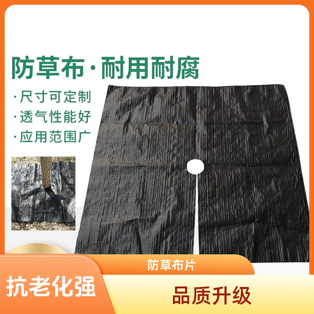 pe防草布打孔切片张农用果园果树除草布盖灭杂草黑地膜园艺地布