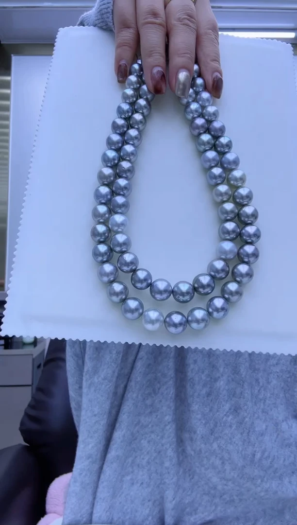 【钱妈妈的真珠】wd51铂金灰11-14mm多样性发一