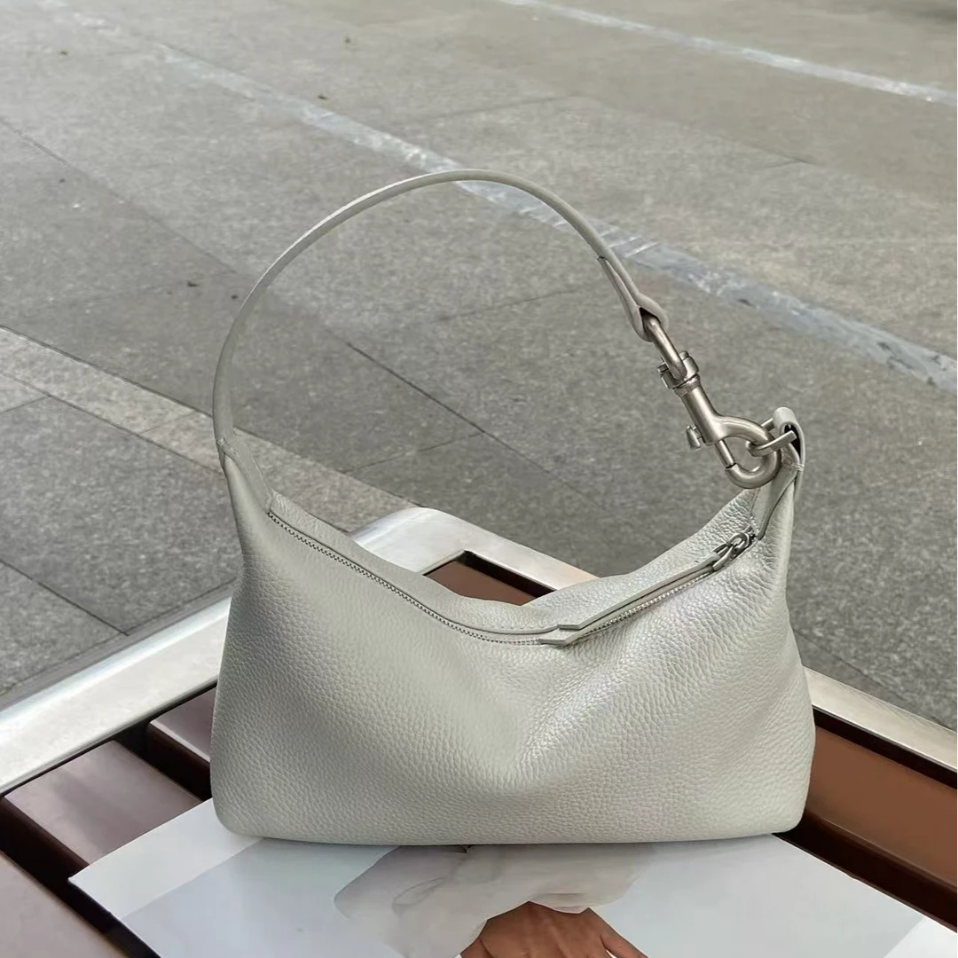 小众高级感头层牛皮饭盒饺子包手提斜挎包包