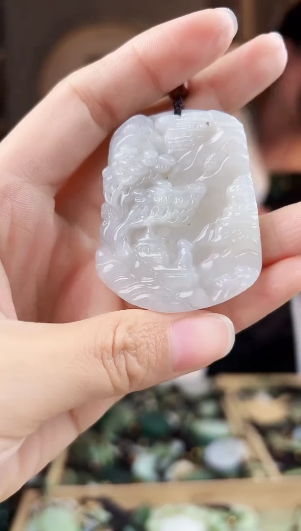 颈饰未镶嵌和田玉拍一发一，多样性发货