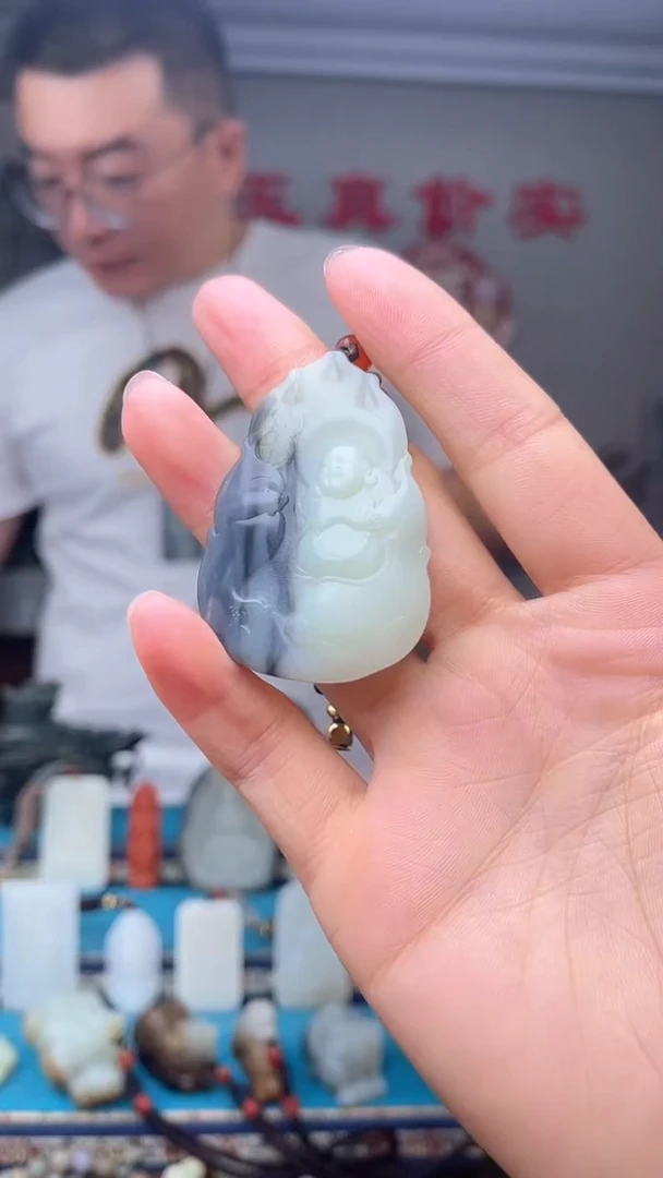 和田玉未镶嵌挂件1