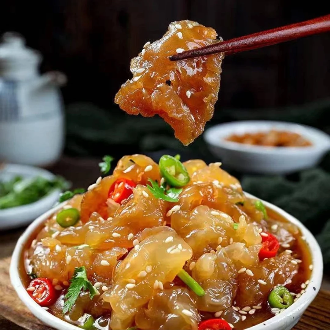 【三胞胎兄弟】新鲜美味野生海蜇头  凉拌即食 口感爽脆 500g/包*5