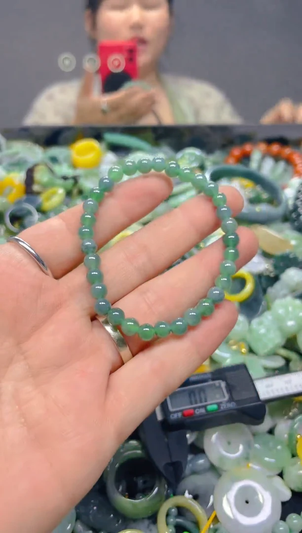 翡翠未镶嵌颈饰5mm/N/翡翠A货,1件也是批发价