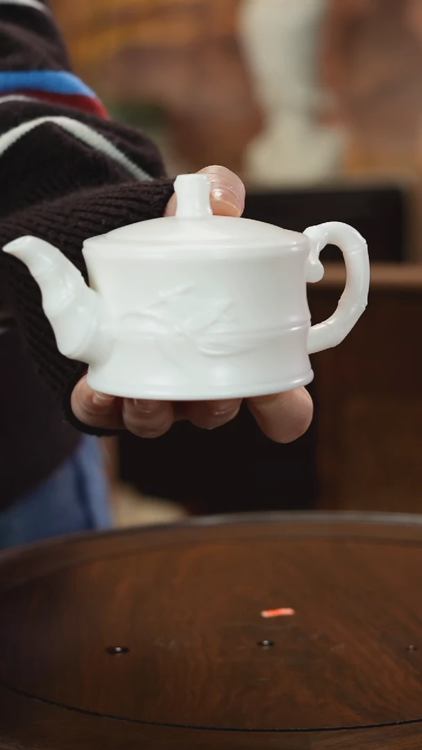 摆件陶华*陈明良作品竹节壶