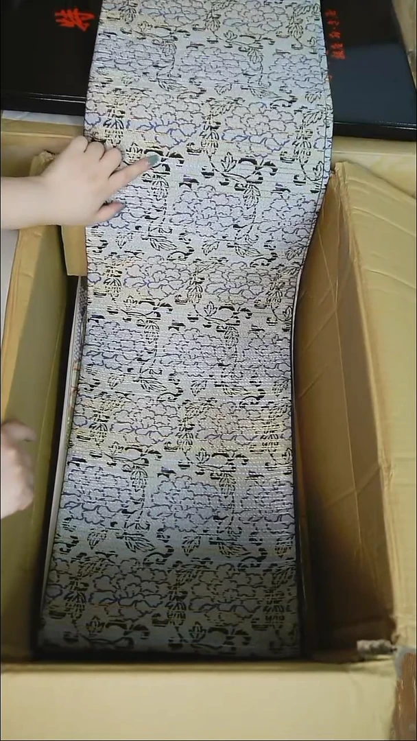 织绣88 六通唐草牡丹花