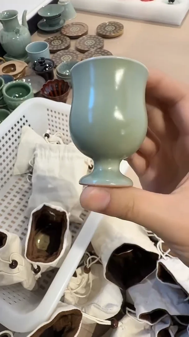 青瓷手工茶器包邮不带礼盒