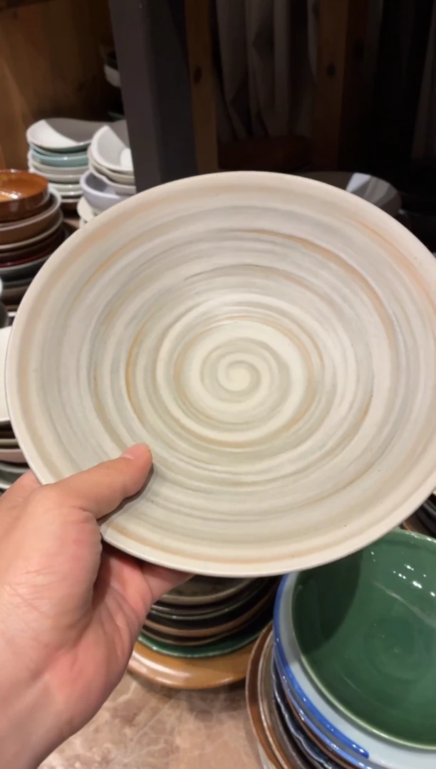 瓷片汪*968手刷复古斗盘1个
