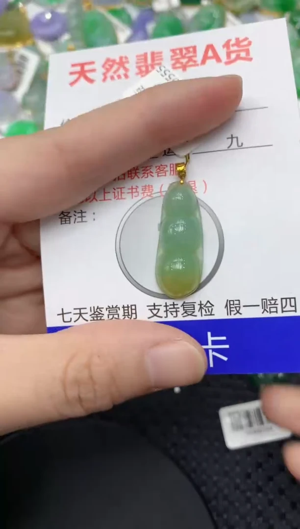 【闪购商品】翡翠颈饰18K金镶嵌1111111111