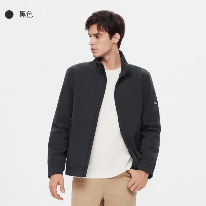 【简约商务夹克】AIGLE艾高时尚立领WR防泼水软壳休闲外套男AX14