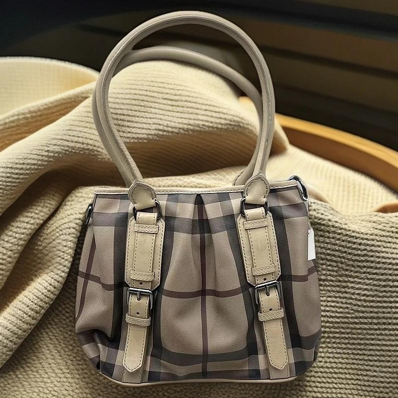 95新 BURBERRY/博柏利  条纹单肩包 1212 9186