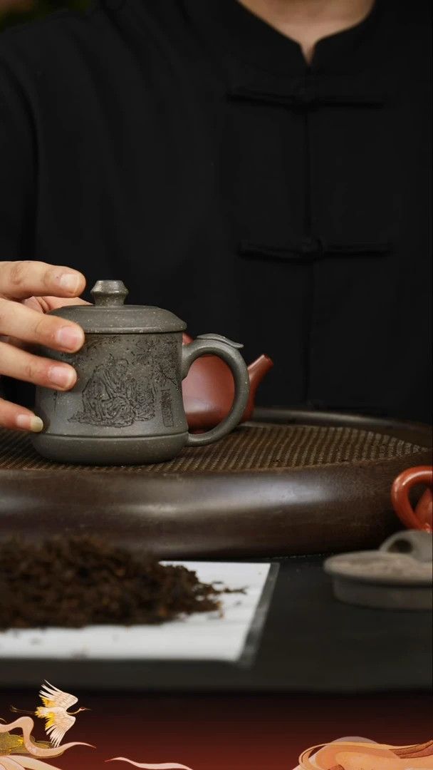 茶壶紫砂踏**宝天青 盖杯