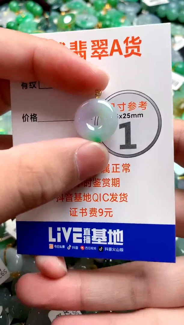 颈饰18K金镶嵌翡翠0363245306
