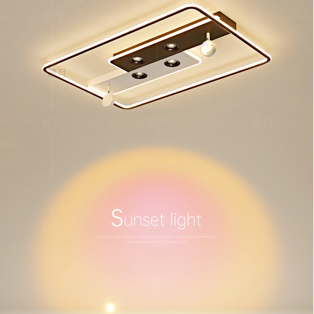 简约现代客厅主灯大气led吸顶灯高级感卧室灯餐厅书房灯房间灯具
