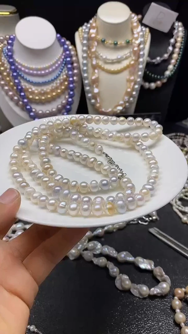 颈饰未镶嵌淡水珍珠多人