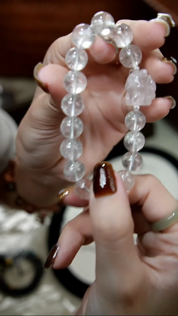 水晶手链未镶嵌孤品手串-默认微瑕