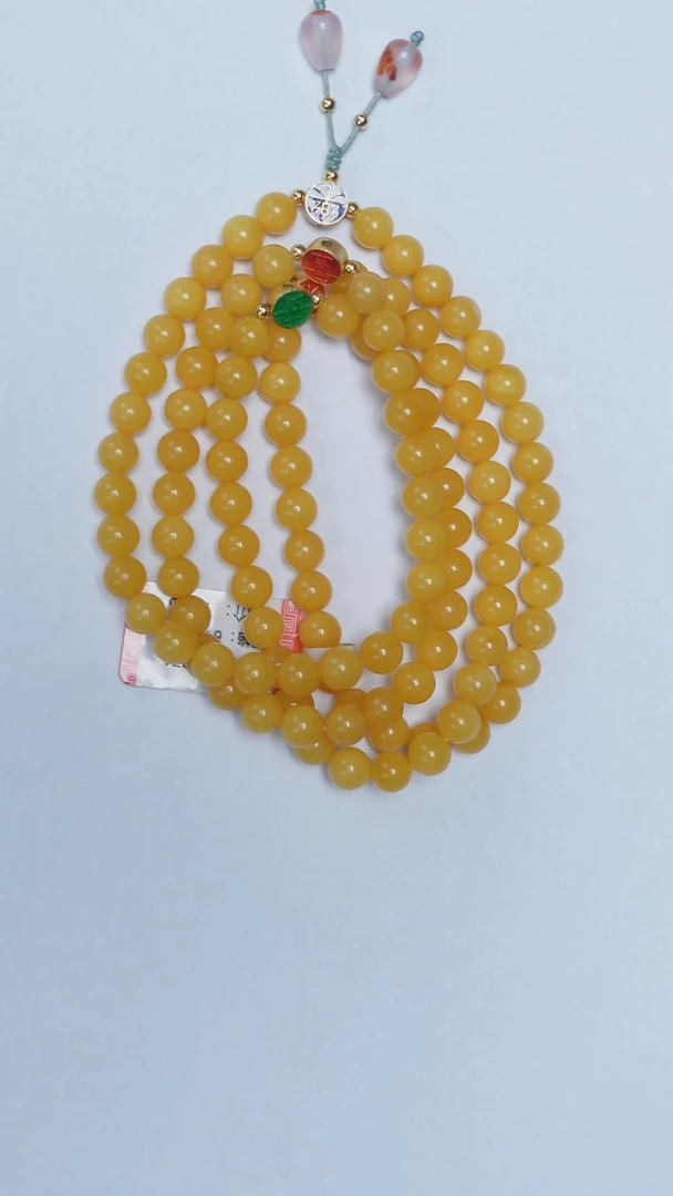 未镶嵌颈饰琥珀蜜蜡圆珠项链