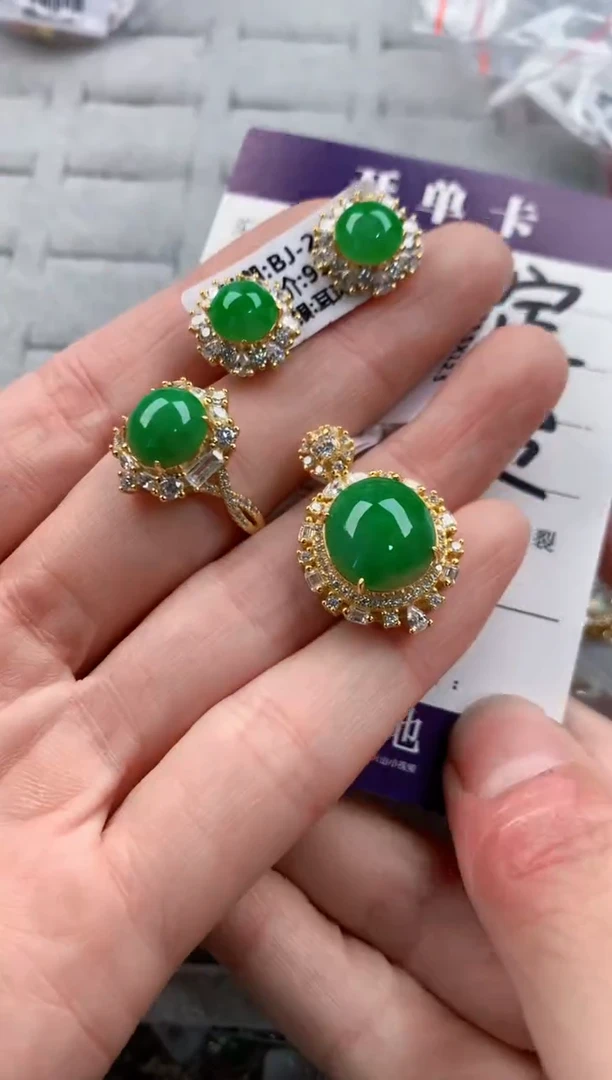 银S925镶嵌戒指翡翠D****_777-*-------6