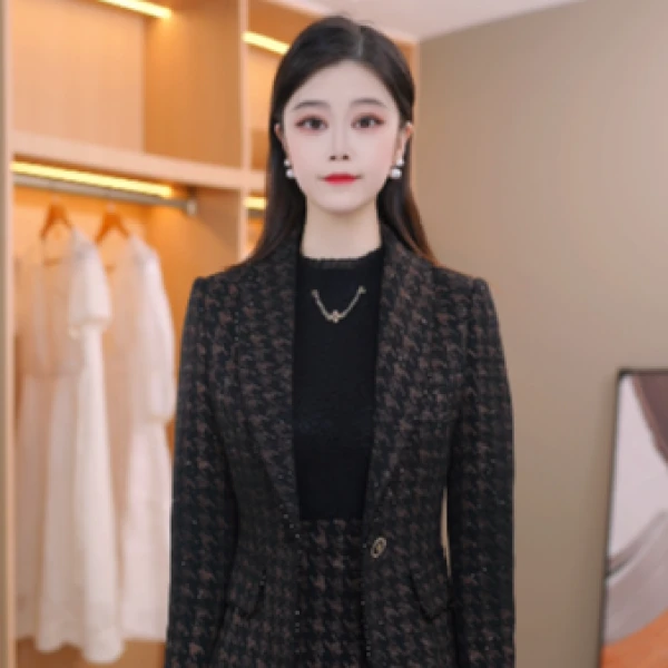 爆款女装宽松气质妈妈显瘦时尚减龄气质精致套装两件套