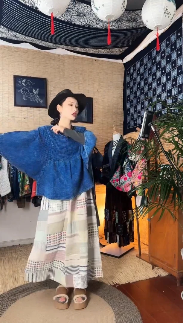 【闪购商品】设计师款蓝染半袖