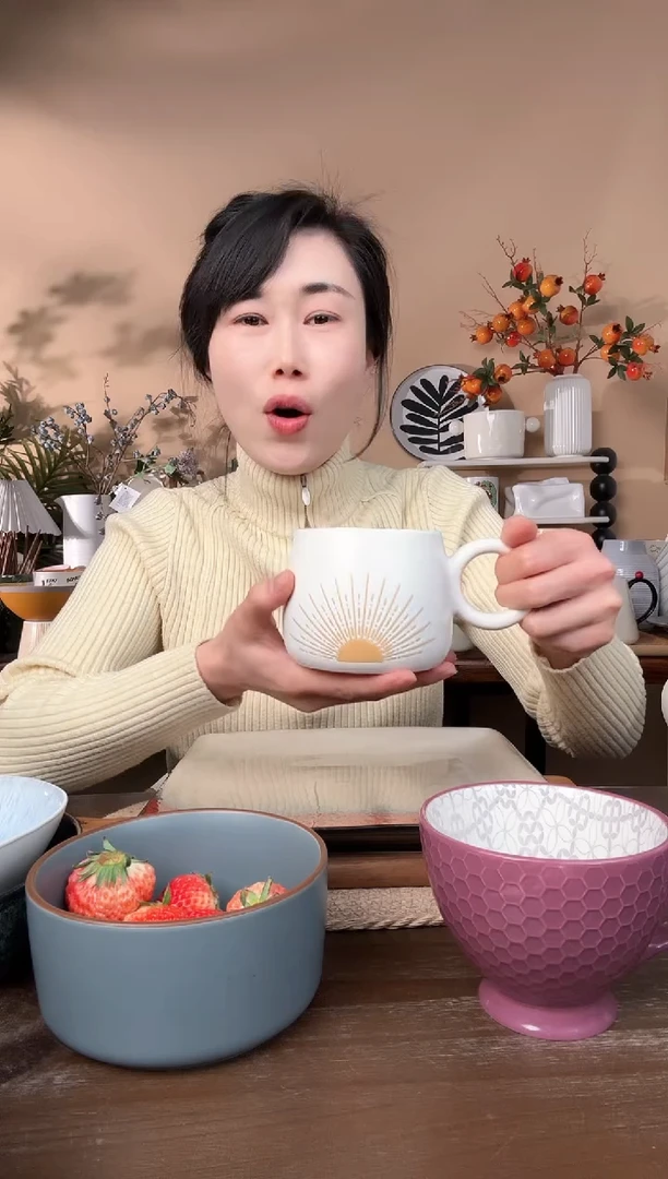 【闪购商品】瓷片手绘杯子微瑕