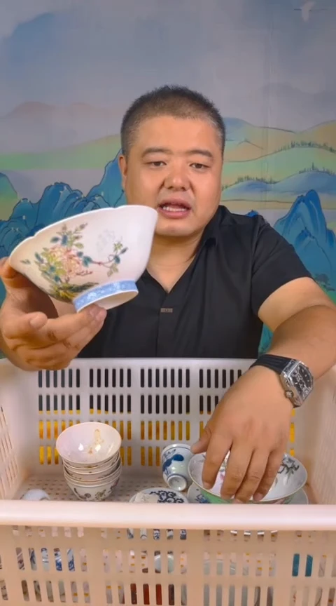 摆件景德镇陶瓷青花摆件24