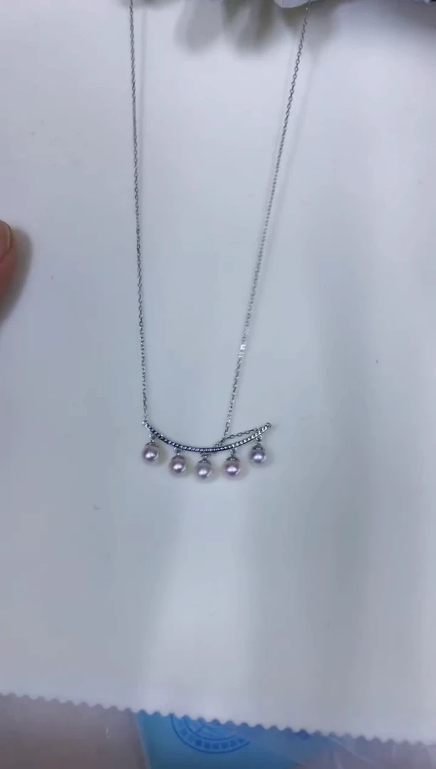 银S925镶嵌海水珍珠饰品多珠设计款套链