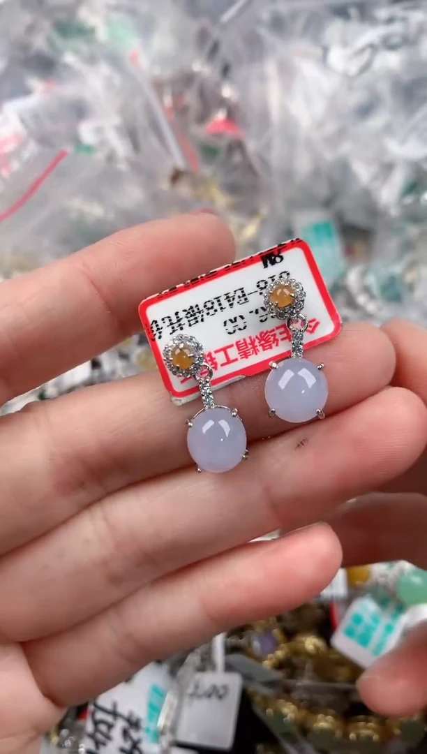 银S925镶嵌戒指翡翠11      8