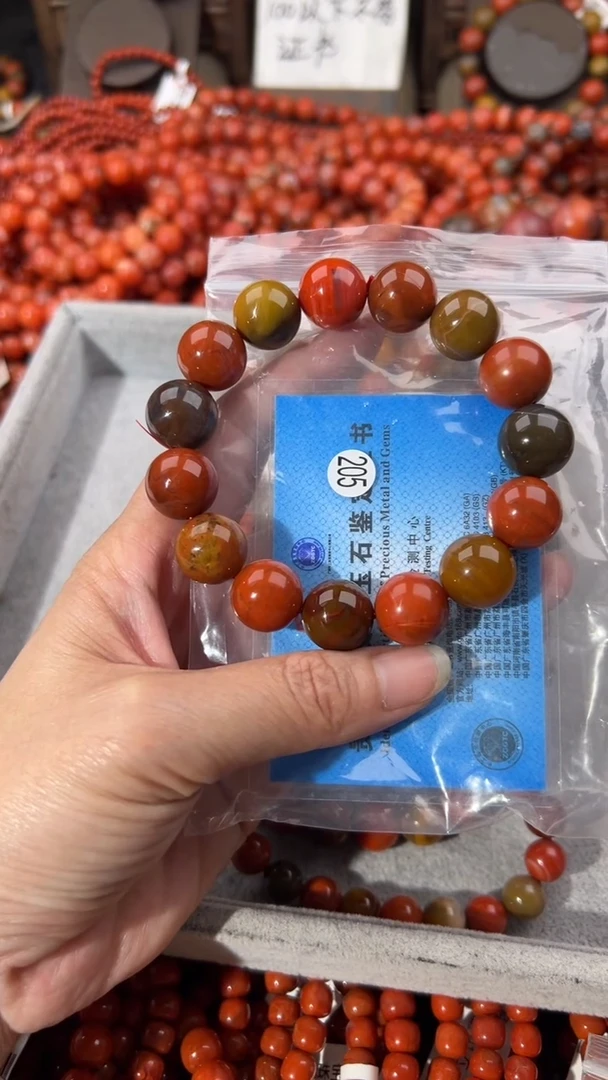 南红玛瑙手串未镶嵌14+
