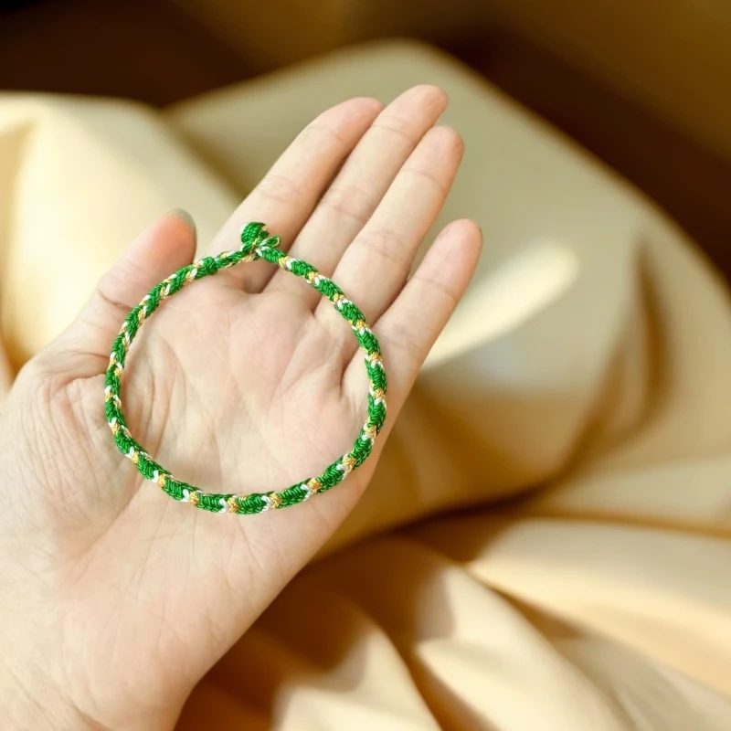 非金属锦纶手链 森系男女情侣款民族风可调节时尚开运十股编手绳