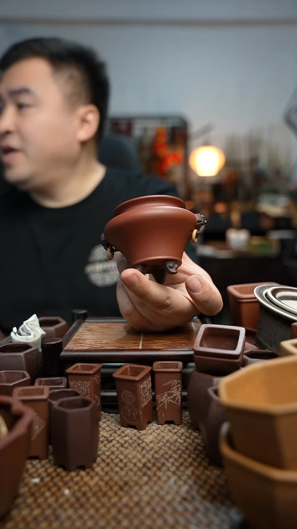 紫砂花盆濮**扬長木軒精品紫砂