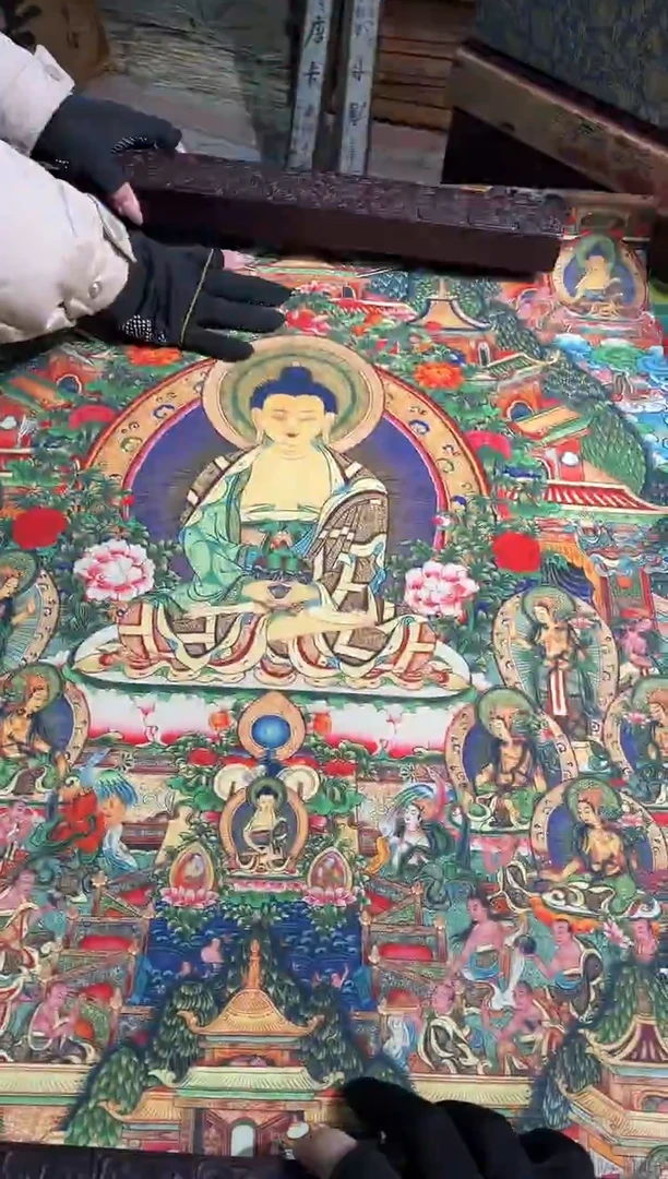 卷轴画路路的唐卡tk160