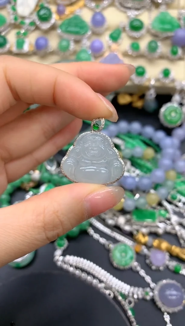 【闪购商品】翡翠颈饰18K金镶嵌297-中国好珍宝