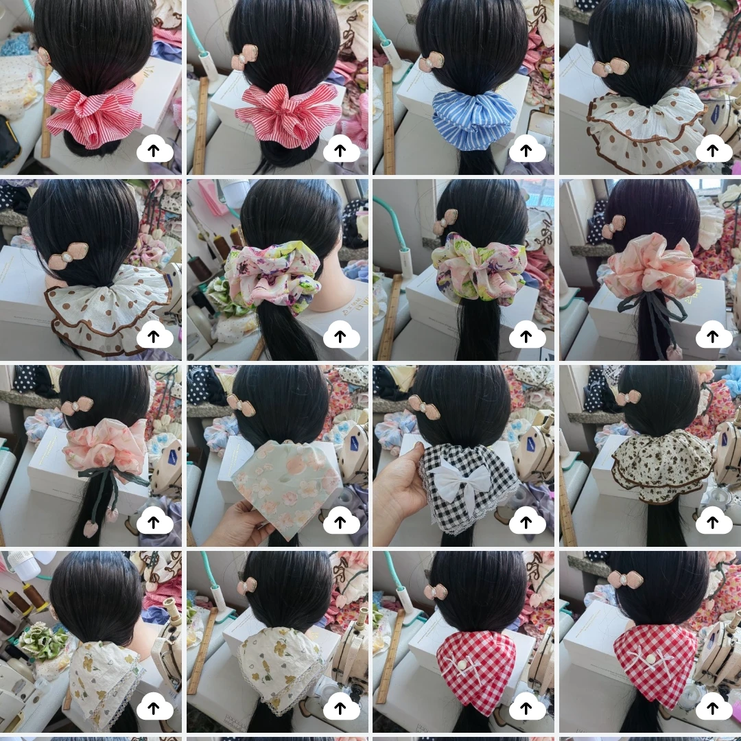 甜美风女发圈清新时尚皮筋发饰默认微瑕不退不换
