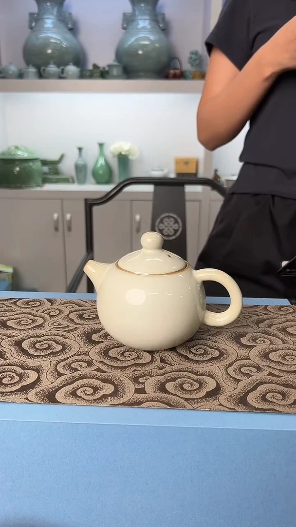 龙泉云间青瓷小米茶器