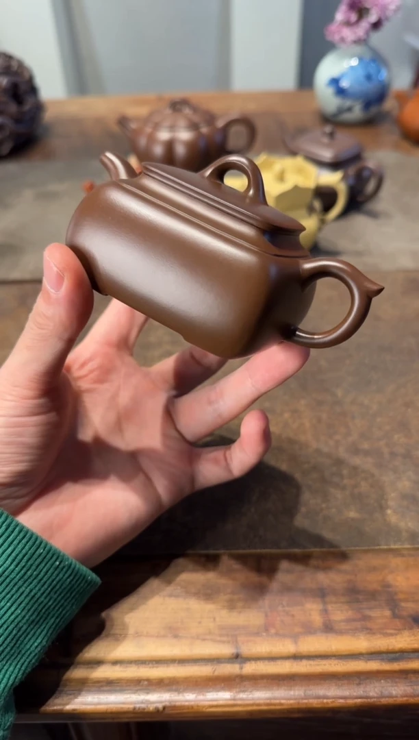 茶壶紫砂用****6紫砂壶长四方150cc