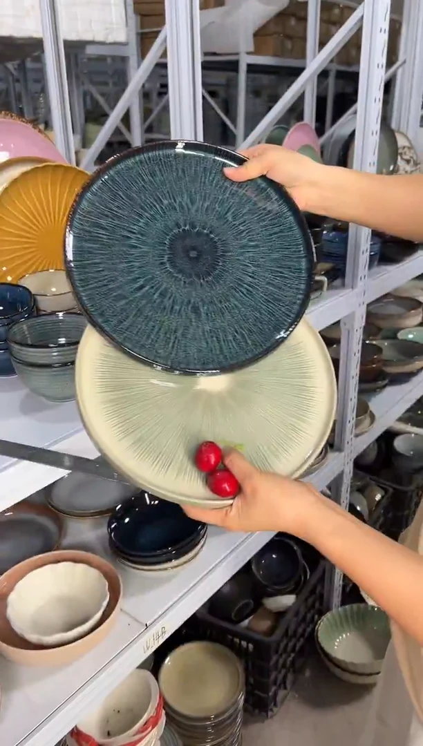 陶瓷外贸尾货瑕疵满20包邮X2大盘