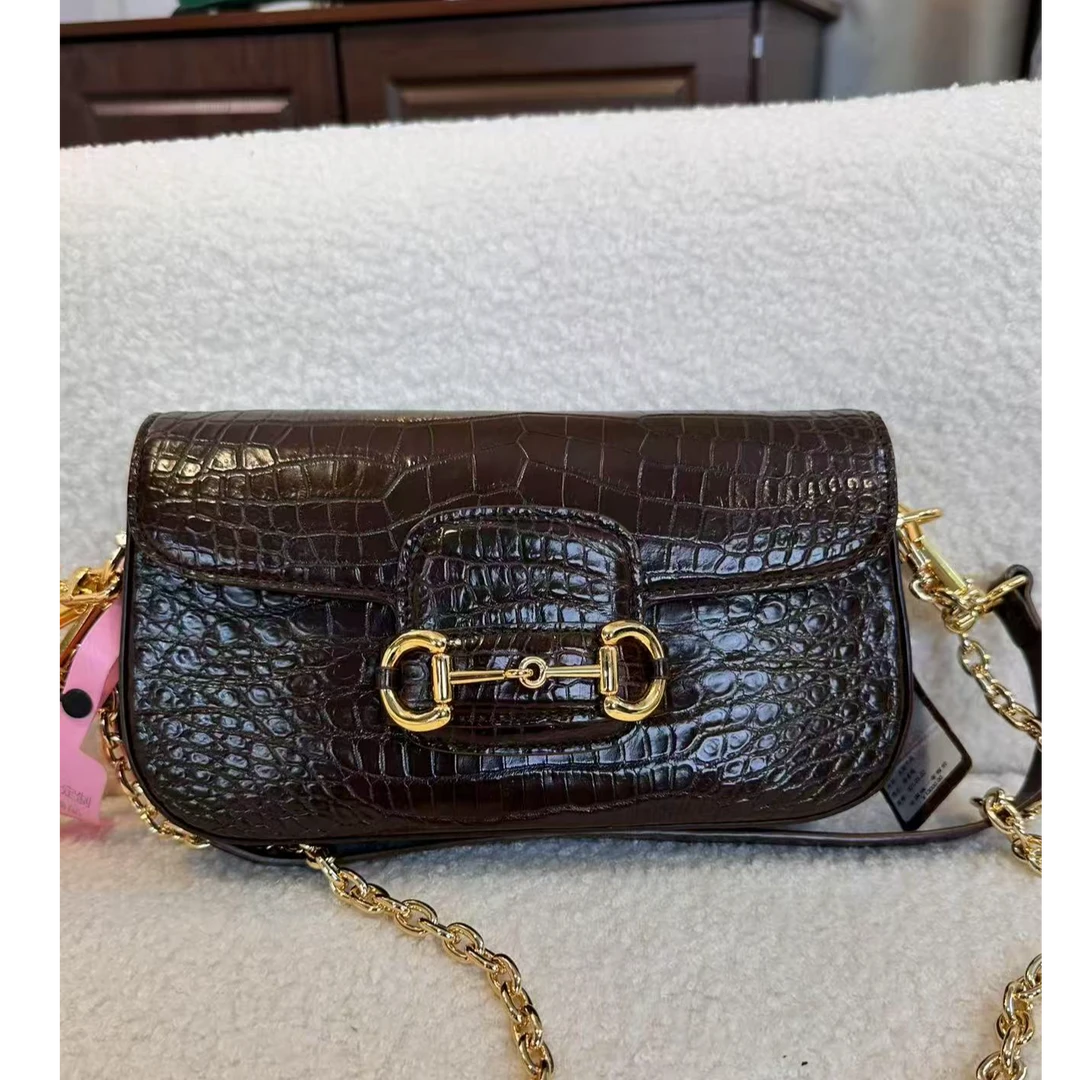 猪鼻子鳄鱼稀有皮系列-小众轻奢女包