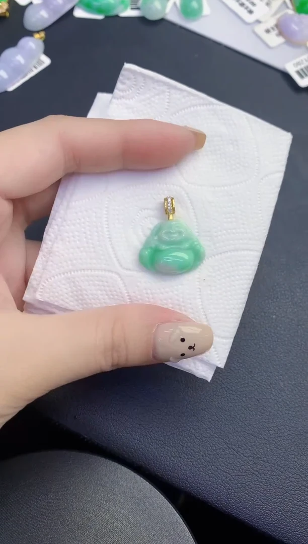 颈饰未镶嵌翡翠缅甸天然翡翠A货