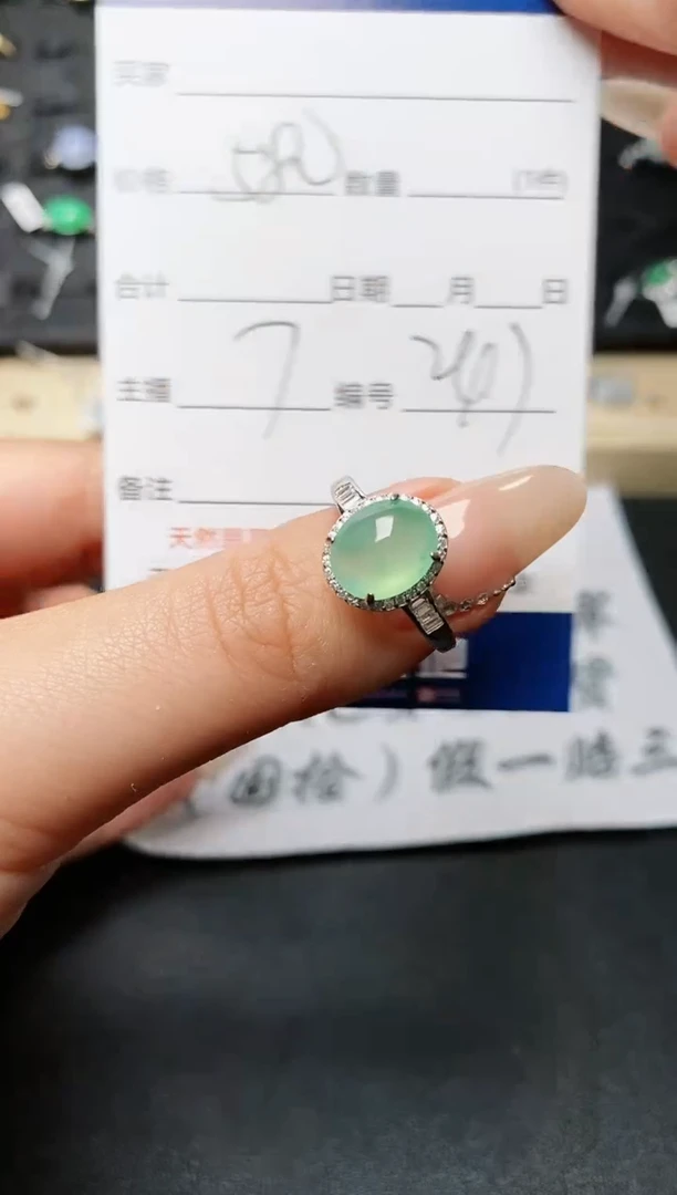 【闪购商品】翡翠戒指银S925镶嵌............