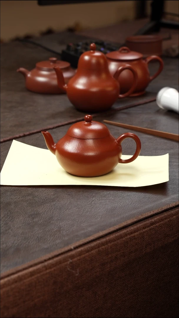 茶壶紫砂壶·17朱泥梨形150cc