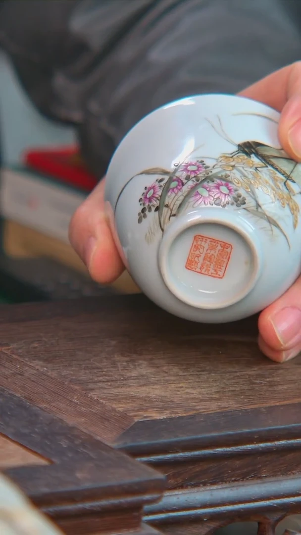 瓷央博文化瓷器交流杯子