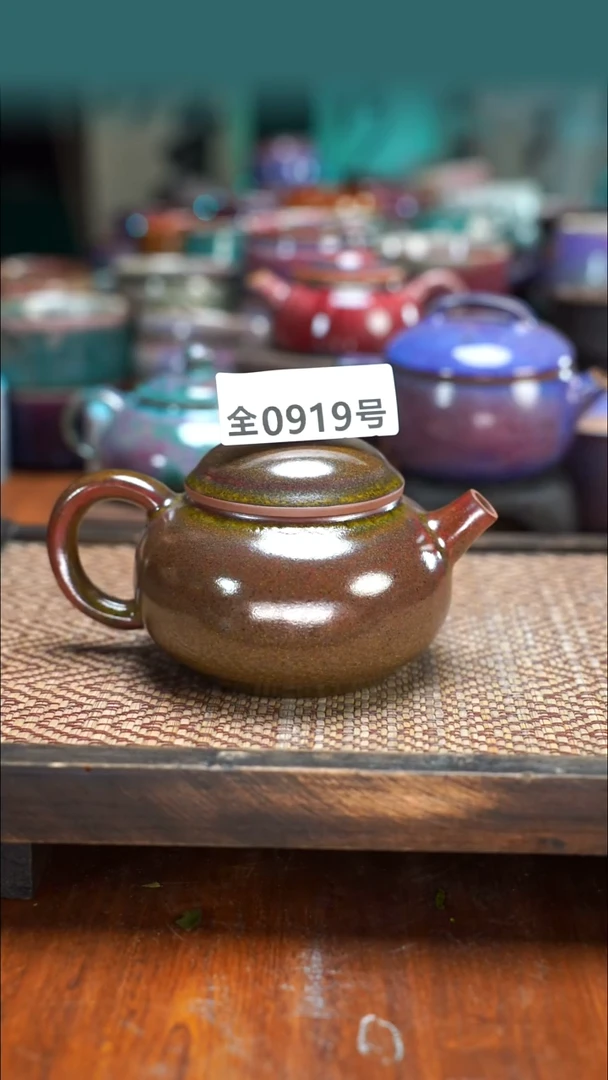 原产地原矿钧汝瓷杯壶919